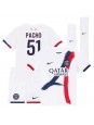 Paris Saint-Germain Willian Pacho #51 Venkovní dres pro děti 2024-25 Krátký Rukáv (+ trenýrky)